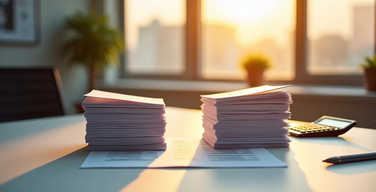 Confronto visivo bollette gas con risparmio evidenziato