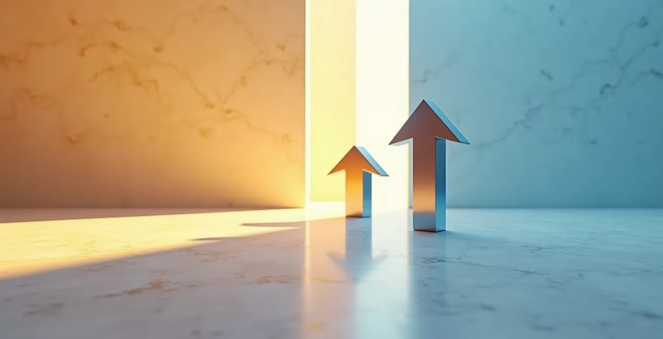 Grafico che mostra l'andamento divergente tra IRS ed Euribor con frecce indicative